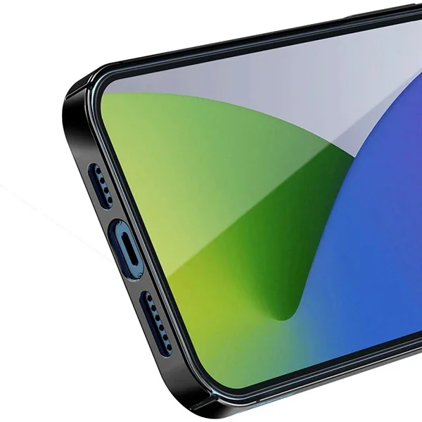 iPhone 12 Pro Max Kılıf Şeffaf TPU Silikon Sararma Yapmaz - Lüks Glitter Koruyucu Arka Kapak