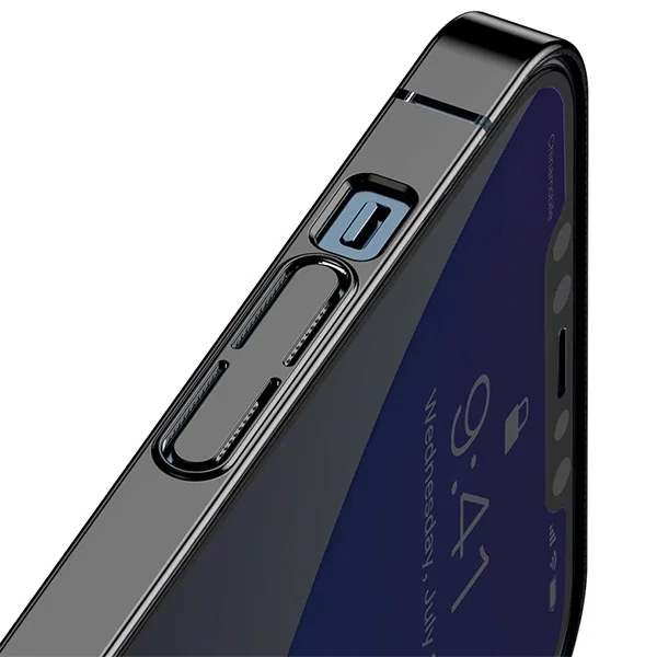 iPhone 12 Pro Max Kılıf Şeffaf TPU Silikon Sararma Yapmaz - Lüks Glitter Koruyucu Arka Kapak
