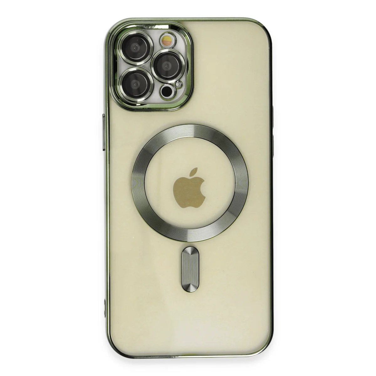 iPhone 12 Pro Max Kross Magneticsafe Kılıf - Koyu Yeşil - Güçlü Manyetik Bağlantı ve Tam Koruma