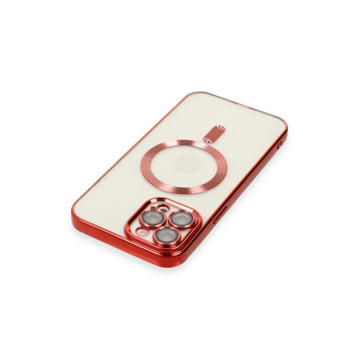 iPhone 12 Pro Max Kross Magneticsafe Kırmızı Şeffaf Kapak - MagSafe Uyumlu