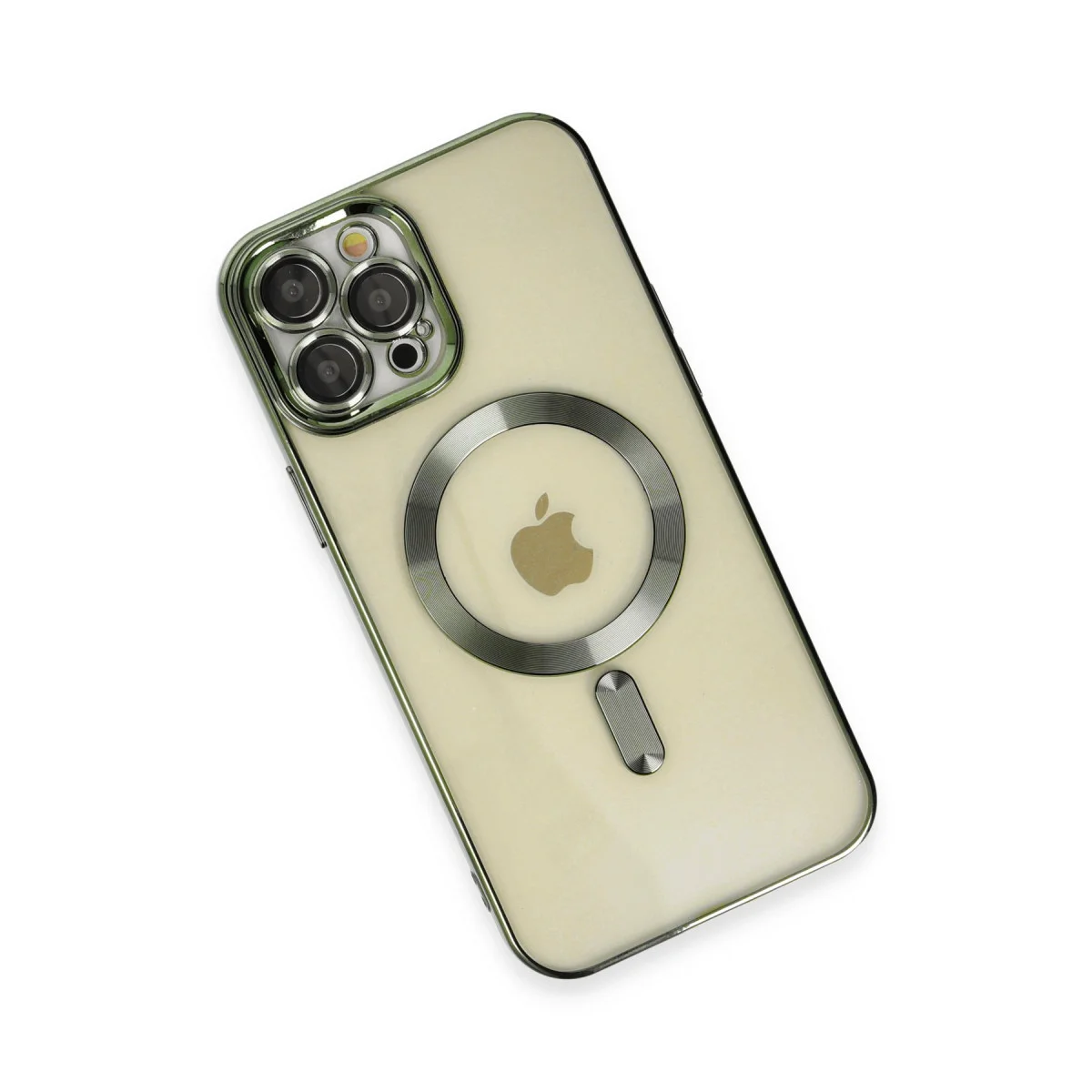 iPhone 12 Pro Max Kross Magneticsafe Kılıf - Koyu Yeşil - Güçlü Manyetik Bağlantı ve Tam Koruma