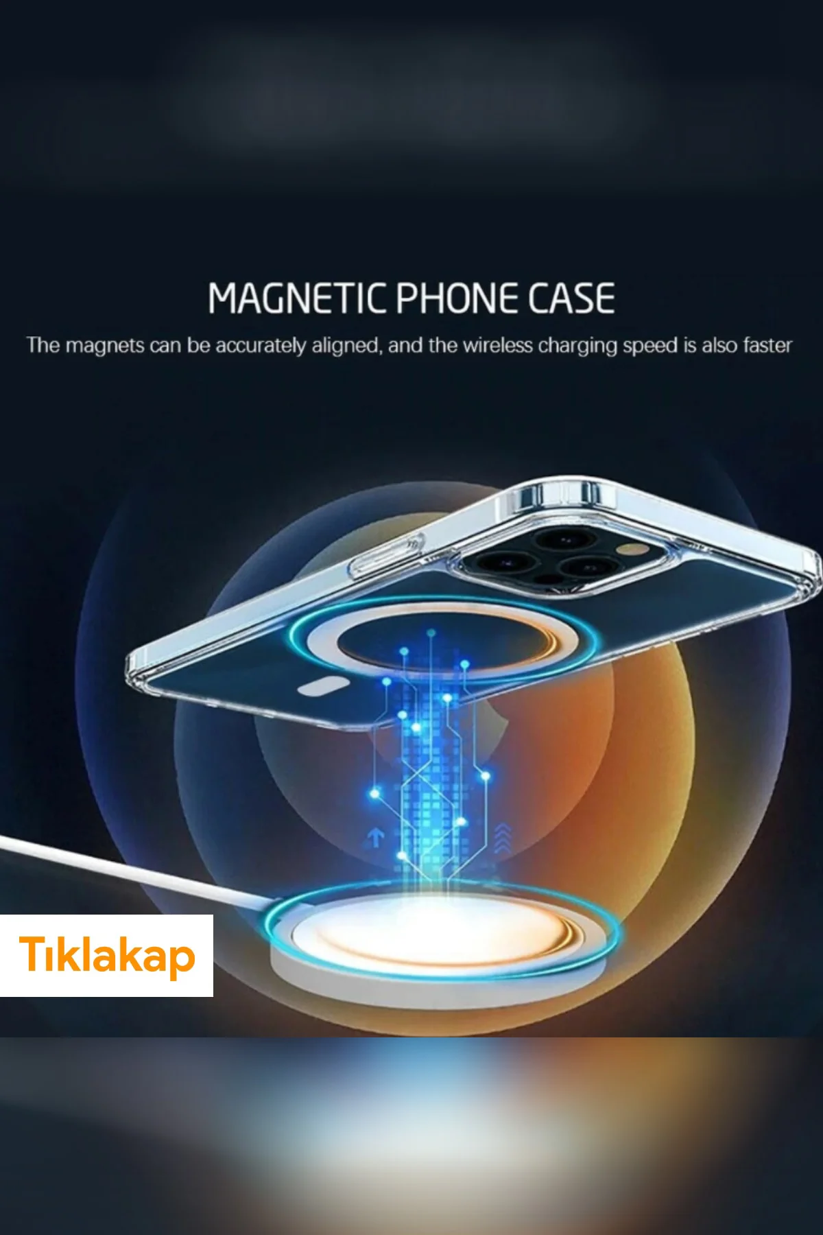 Iphone 12 Pro Max Magsafe Magnetic Kılıf Şeffaf