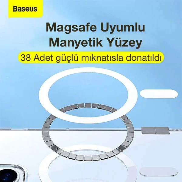 iPhone 12 Pro Max Magsafe Kılıf - Şeffaf Manyetik Şarj Uyumlu