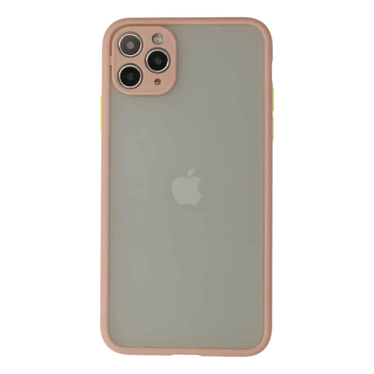iPhone 12 Pro Max Montreal Silikon Kapak - Pembe - Kamera Korumalı ve Darbe Emici