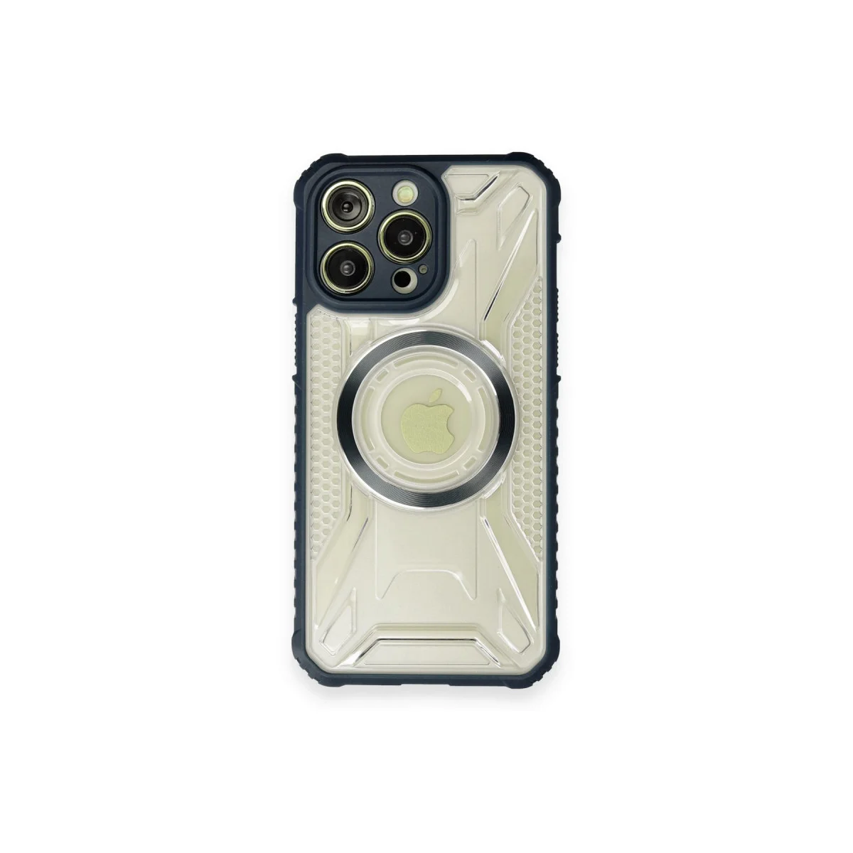 iPhone 12 Pro Max Prag Magneticsafe Kılıf - Kamera Korumalı, MagSafe Uyumlu, Lacivert