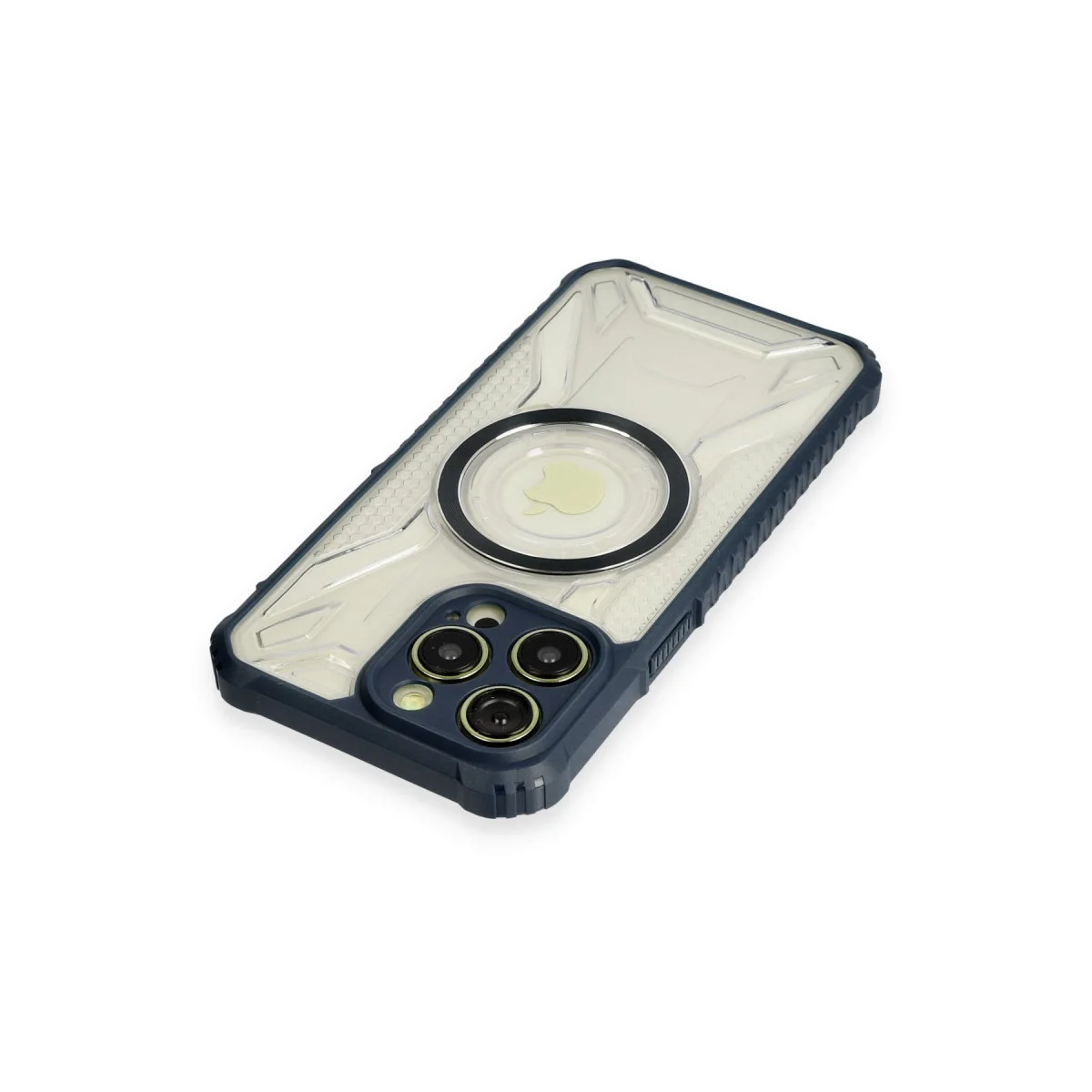 iPhone 12 Pro Max Prag Magneticsafe Kılıf - Kamera Korumalı, MagSafe Uyumlu, Lacivert