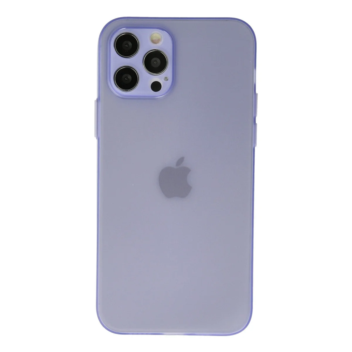 iPhone 12 Pro Max Puma Silikon Kılıf - Mor Mat & Parmak İzi Önleyici