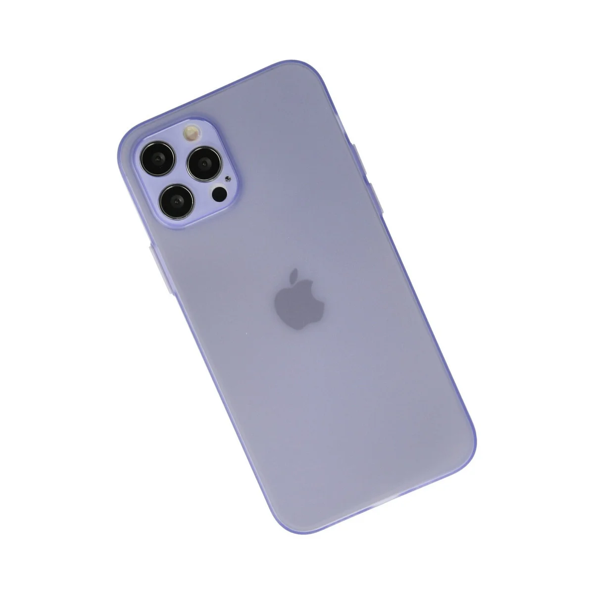 iPhone 12 Pro Max Puma Silikon Kılıf - Mor Mat & Parmak İzi Önleyici