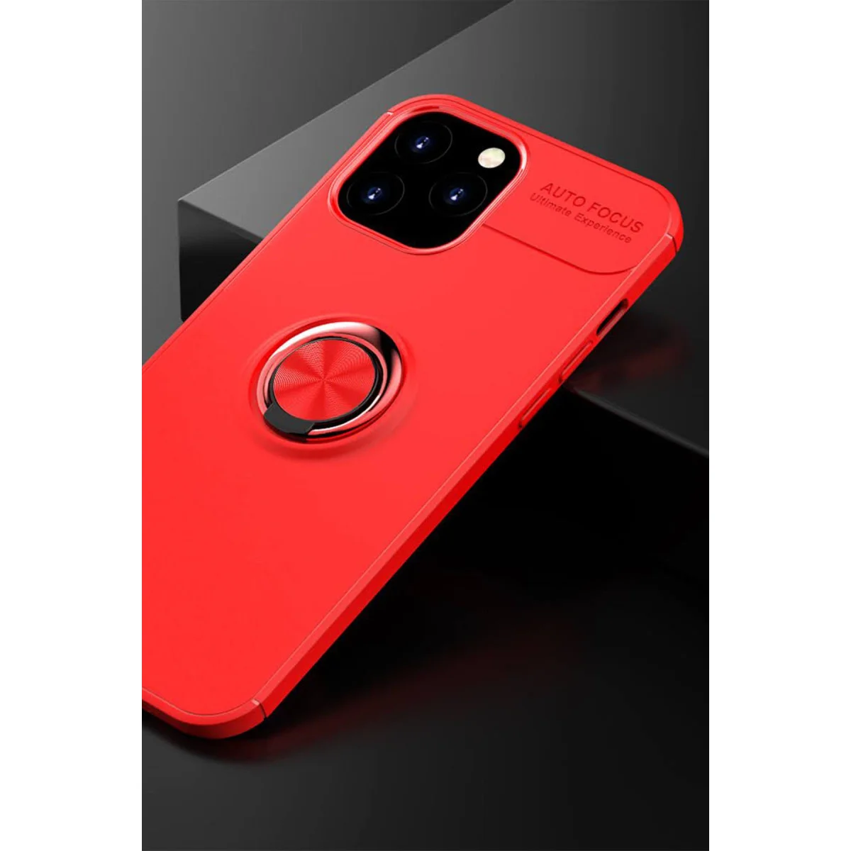 iPhone 12 Pro Max Range Ring Yüzüklü Silikon Kılıf - Kırmızı (Stand ve Mıknatıs Destekli) Fiyatı, Yorumları ve Özellikleri
