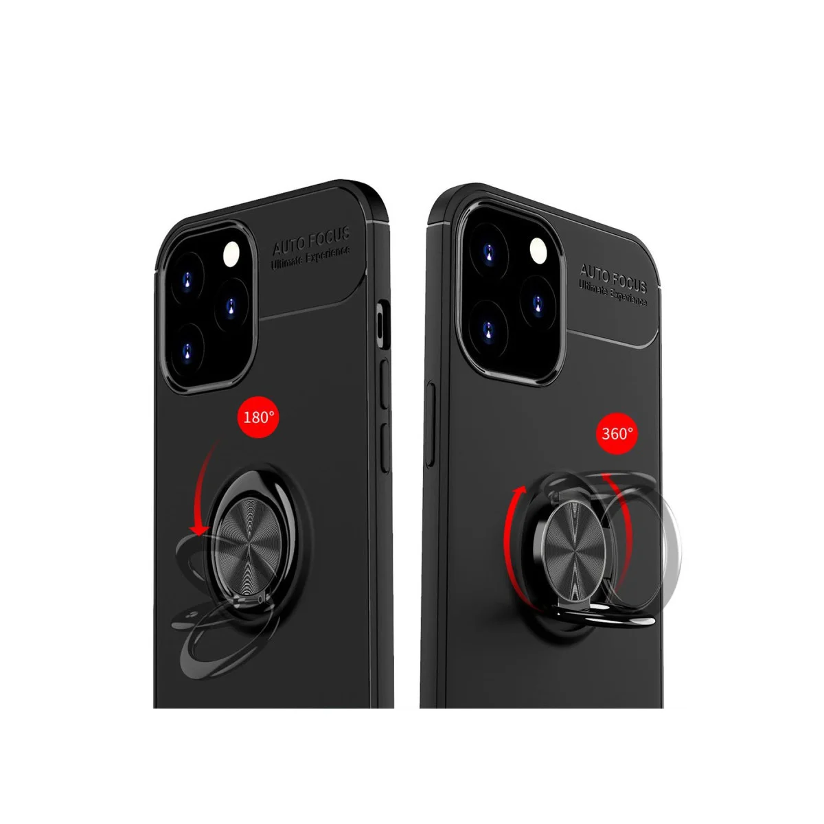 iPhone 12 Pro Max Range Ring Yüzüklü Silikon Kılıf - Kırmızı (Stand ve Mıknatıs Destekli) Fiyatı, Yorumları ve Özellikleri