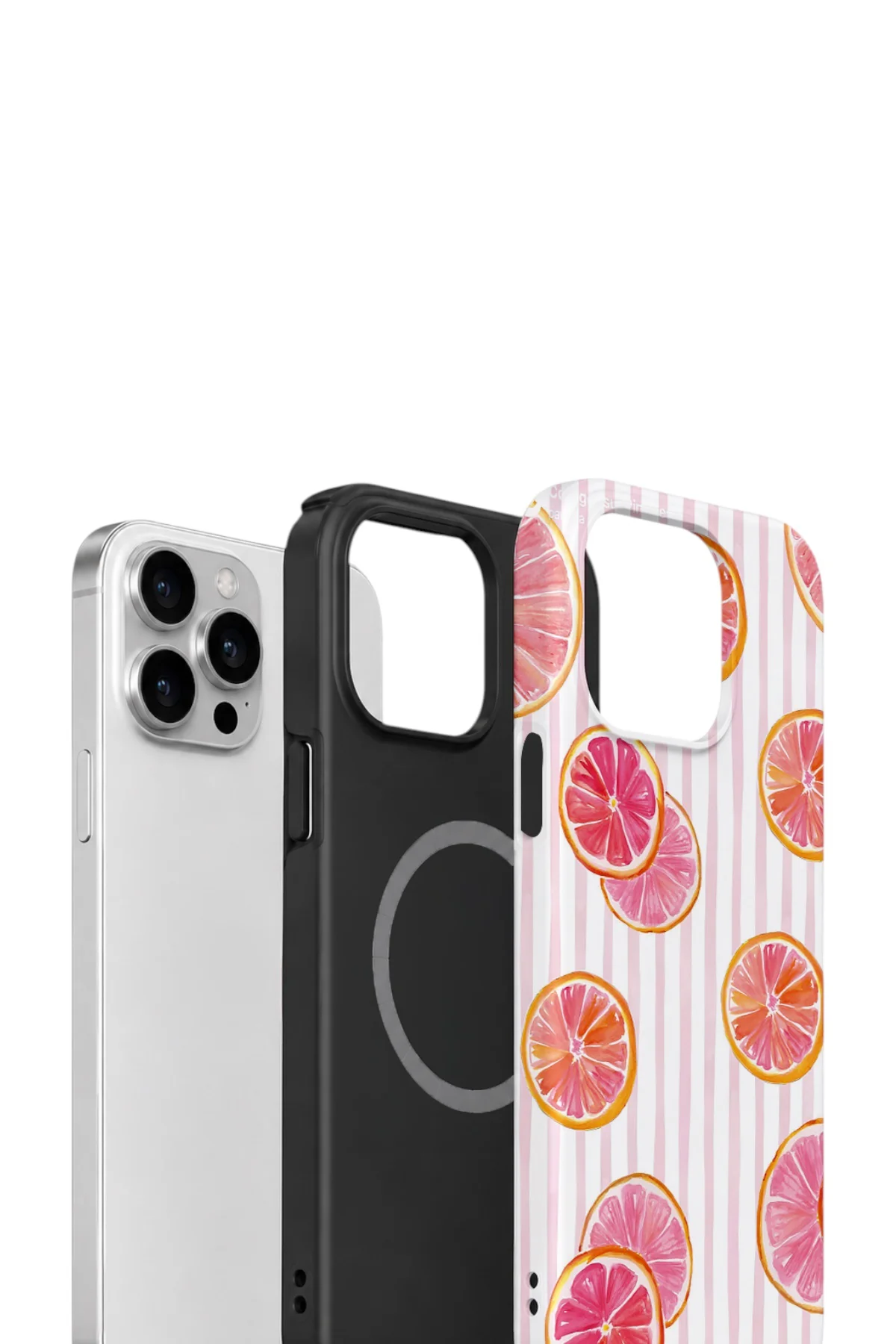 iPhone 12 Pro Max Vorian Yough Magsafe Kılıf Pink Grapefruit Garden