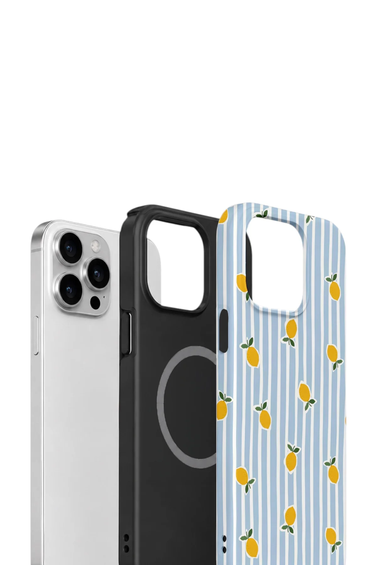 iPhone 12 Pro Max Vorian Çift Katmanlı MagSafe Kılıf Tiny Lemon Rain