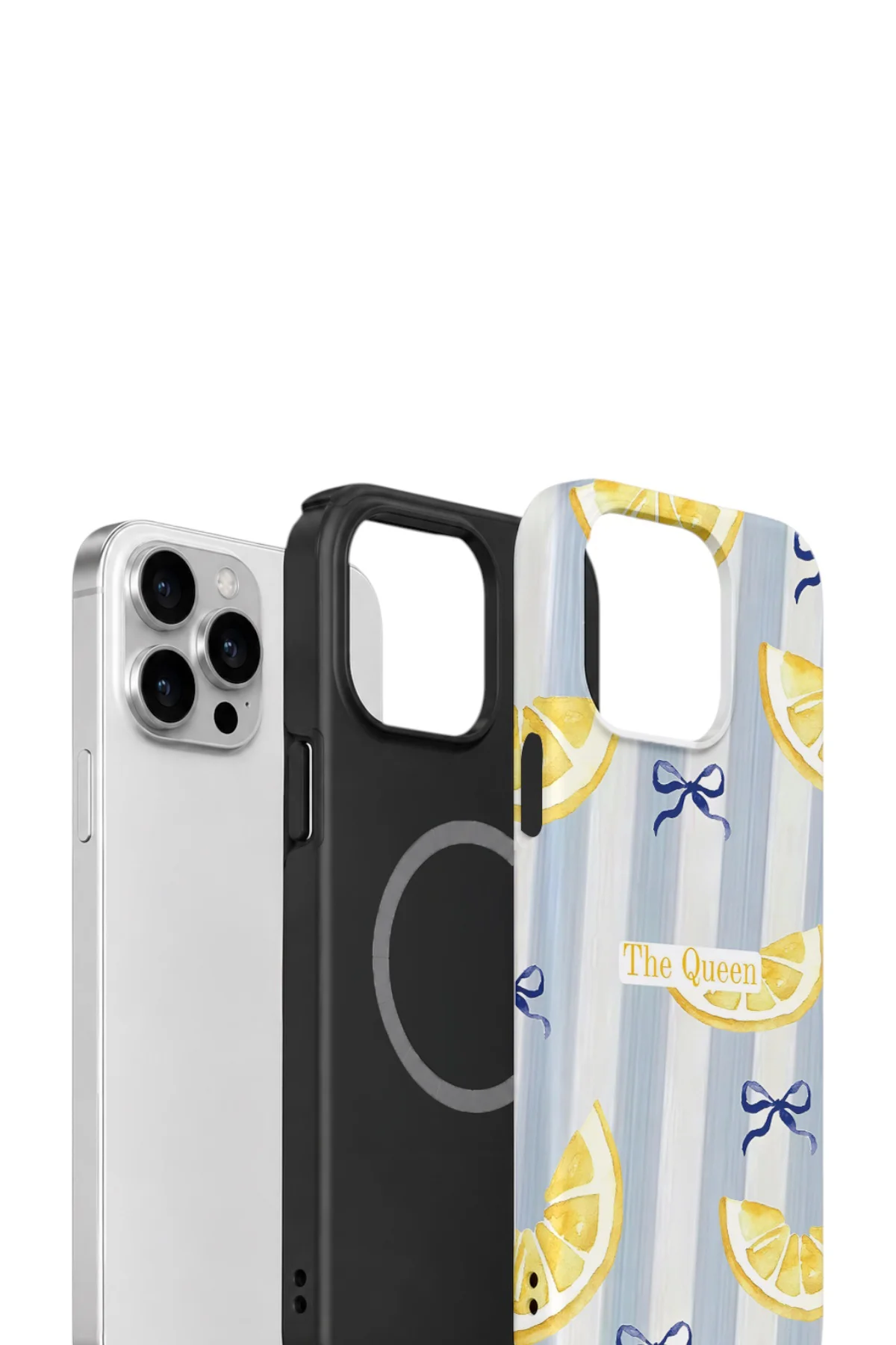 iPhone 12 Pro Max Vorian Çift Katmanlı MagSafe Kılıf Queen Lemon Bow