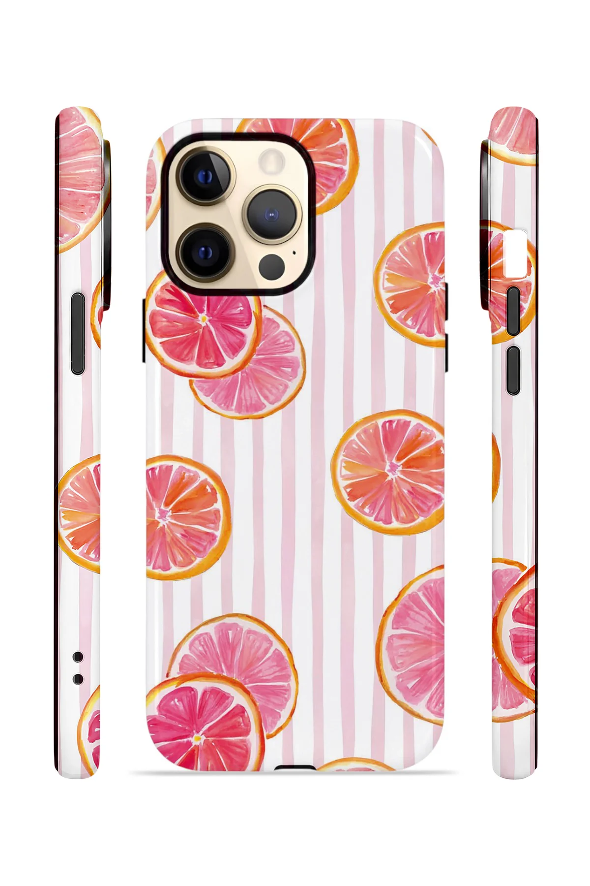 iPhone 12 Pro Max Vorian Yough Magsafe Kılıf Pink Grapefruit Garden