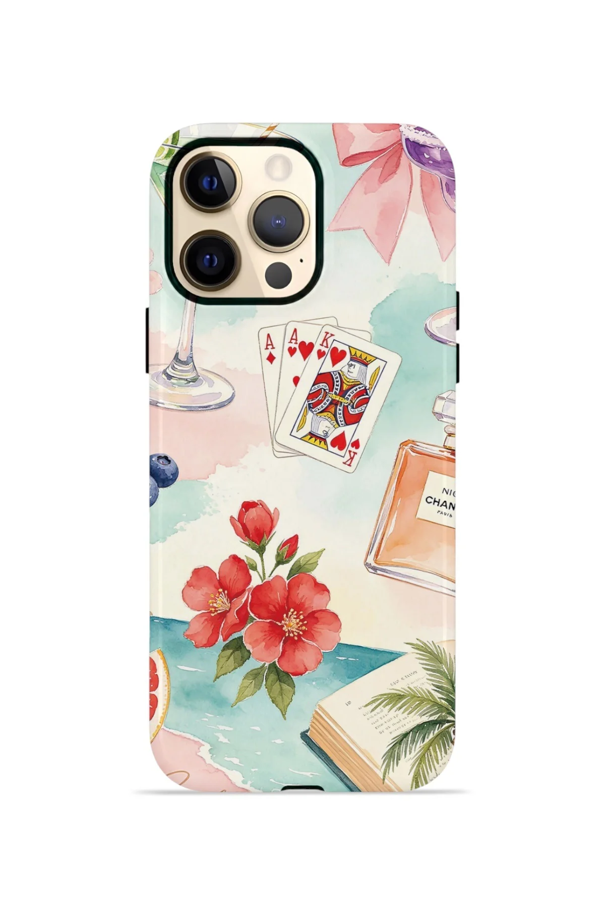 iPhone 12 Pro Max Vorian Çift Katmanlı MagSafe Kılıf Mediterranean Holiday Collage