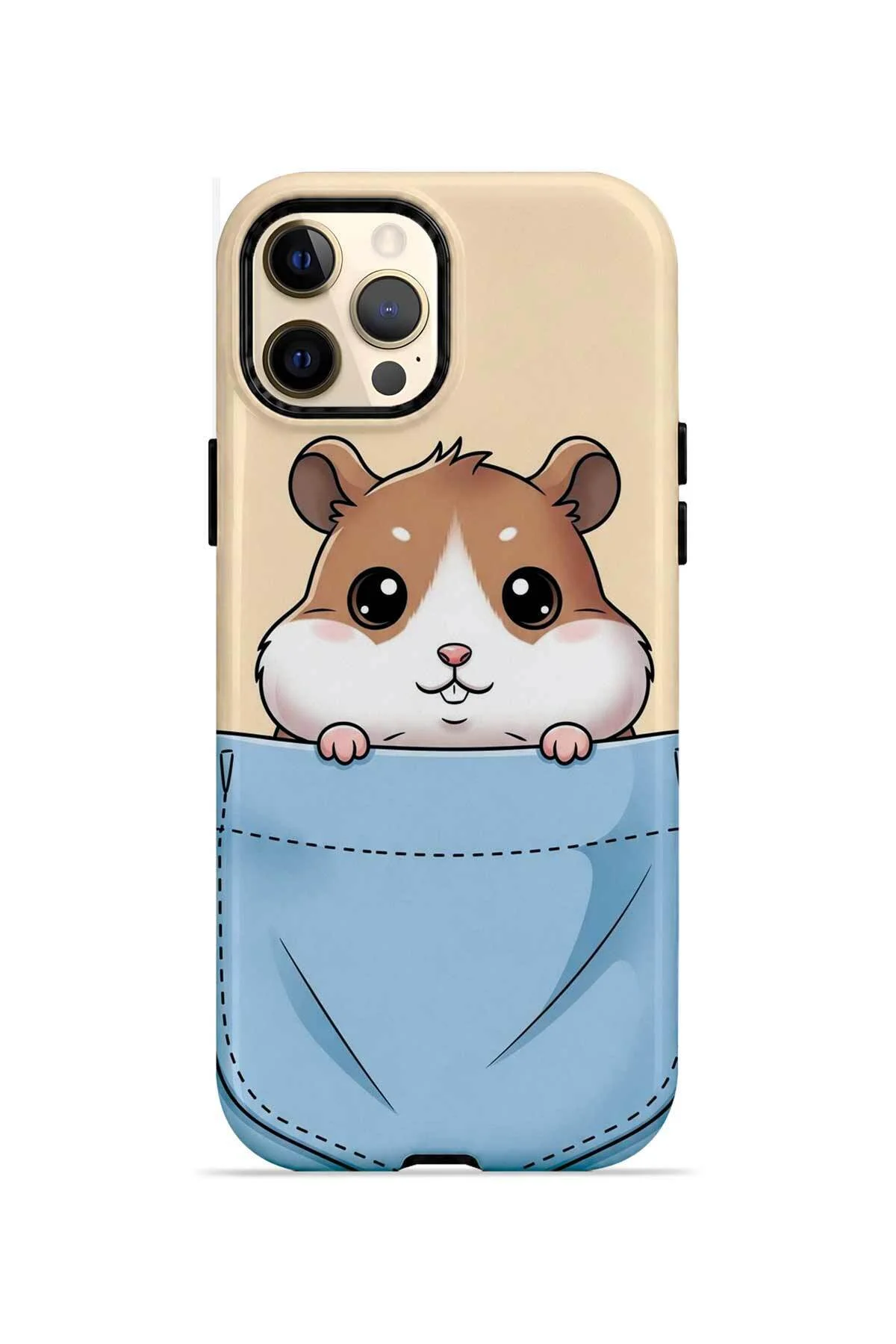 iPhone 12 Pro Max Vorian MagSafe Çift Katmanlı Cepli Hamsterli Kılıf iPhone 12 Pro Max Vorian MagSafe Çift Katmanlı Cepli Hamsterli Kılıf