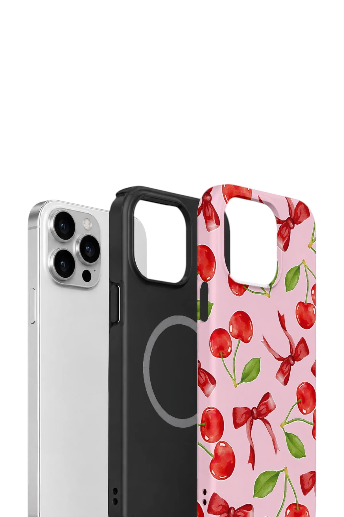 iPhone 12 Pro Max Vorian Yough Magsafe Kılıf Cherry Ribbon Garden