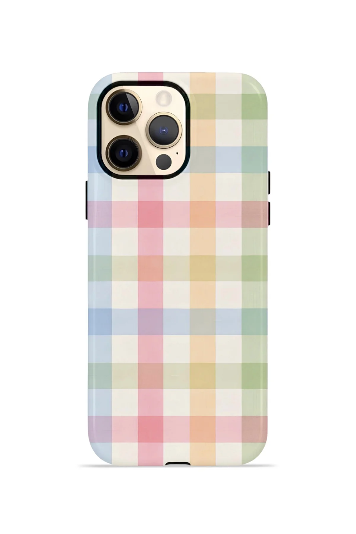iPhone 12 Pro Max Vorian Magsafe Çift Katmanlı Korumalı Kılıf Pastel Gingham iPhone 12 Pro Max Vorian Magsafe Çift Katmanlı Korumalı Kılıf Pastel Gingham