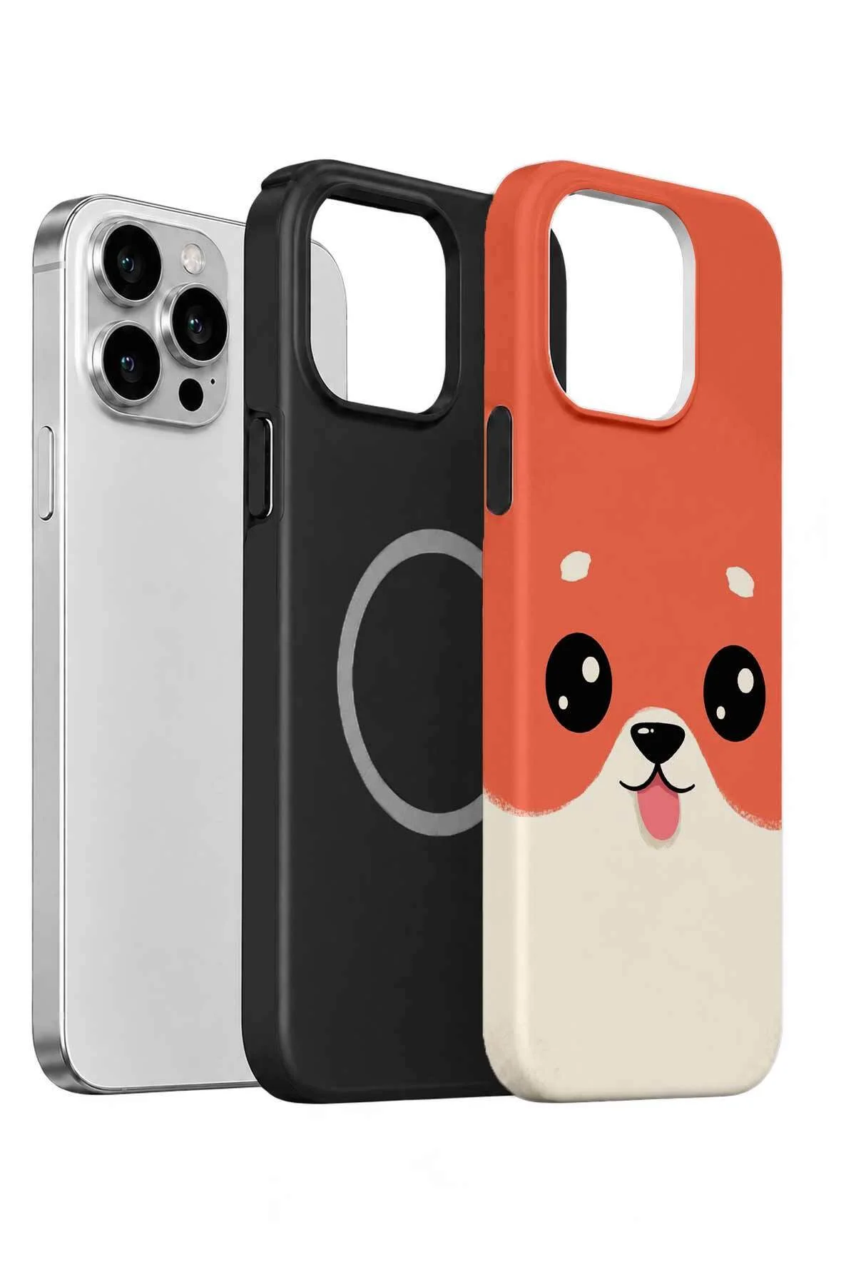 iPhone 12 Pro Max Vorian MagSafe Çift Katmanlı Şeftali Köpekli Kılıf - Görsel 2