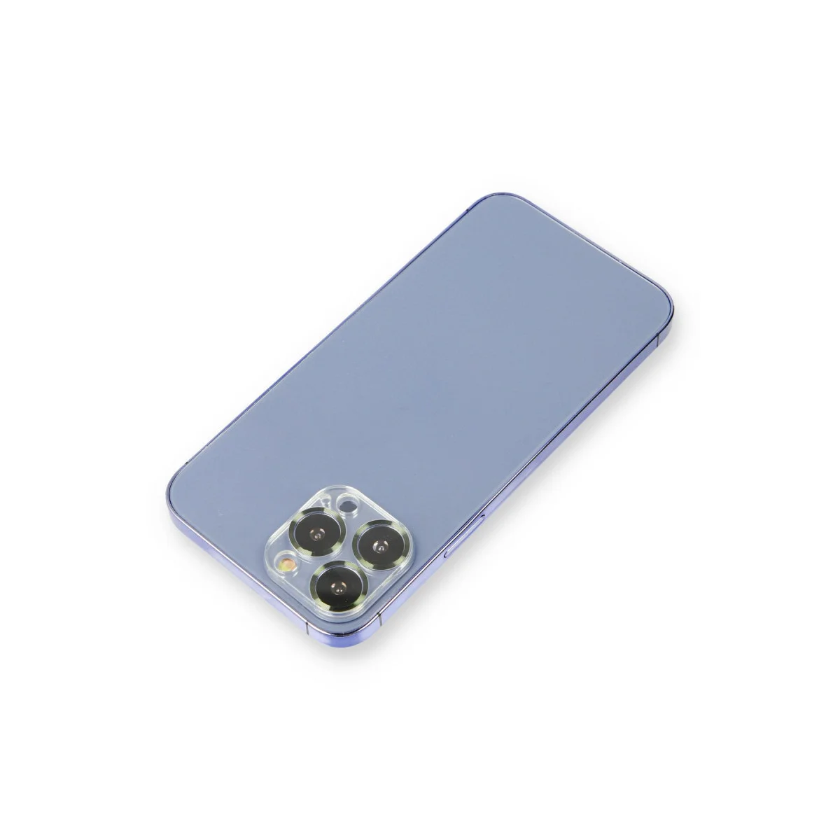 iPhone 12 Pro Metal Kamera Lens Koruma Camı - Koyu Yeşil, Optik Kalite ve Şok Emici