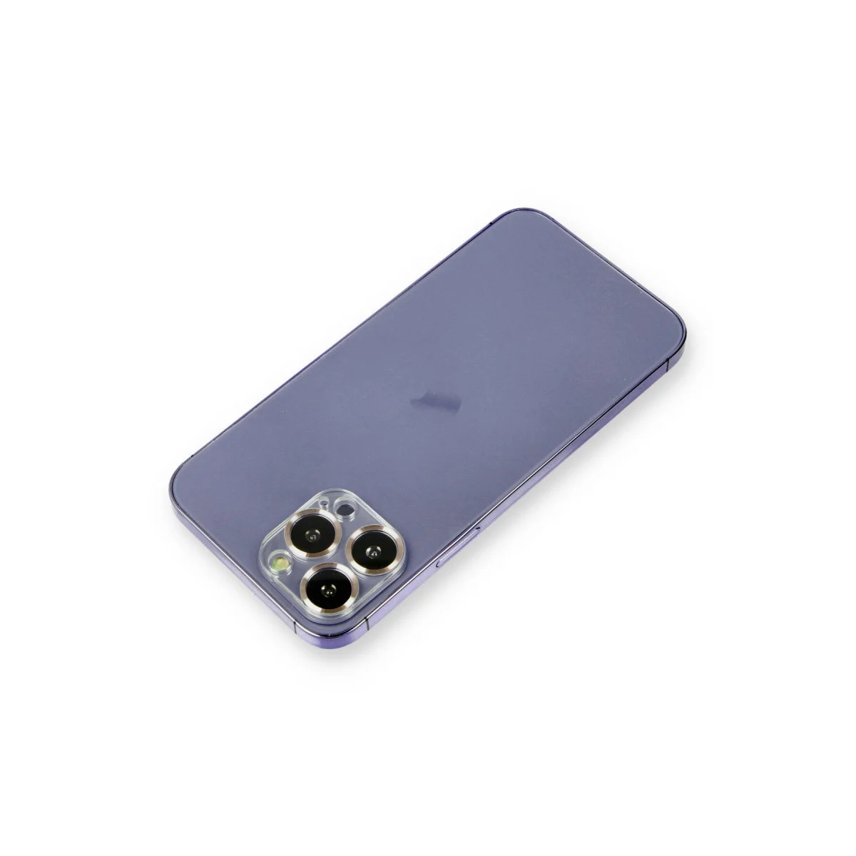iPhone 12 Pro Metal Kamera Lens Koruma Camı - Gold