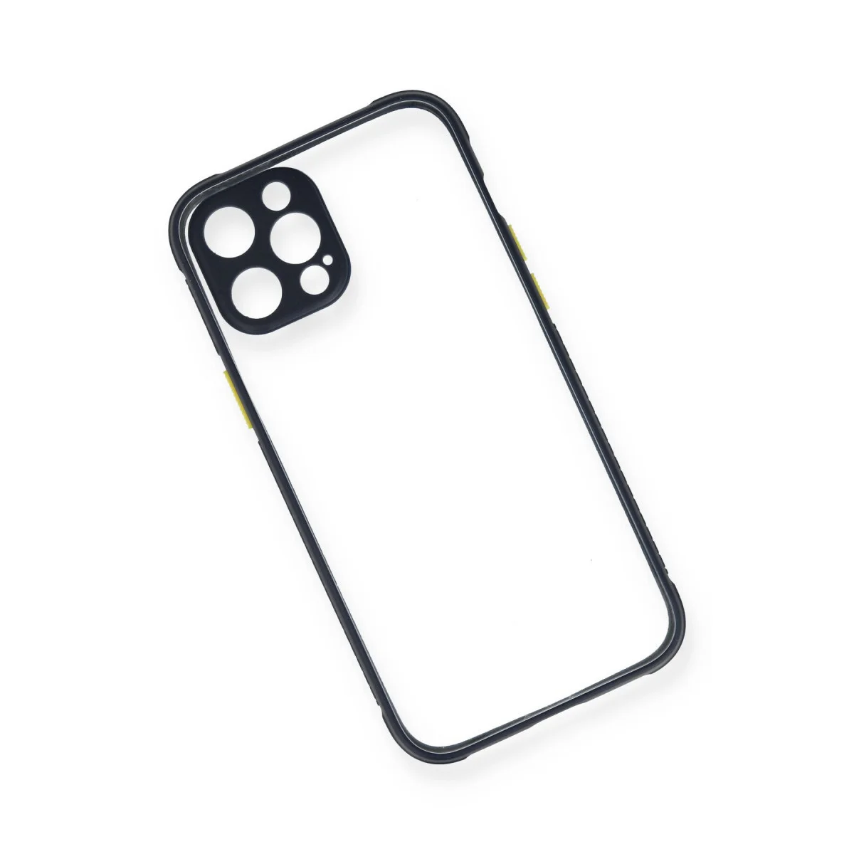 iPhone 12 Pro Miami Şeffaf Silikon Kılıf - Lacivert, Mükemmel Koruma ve Ergonomi