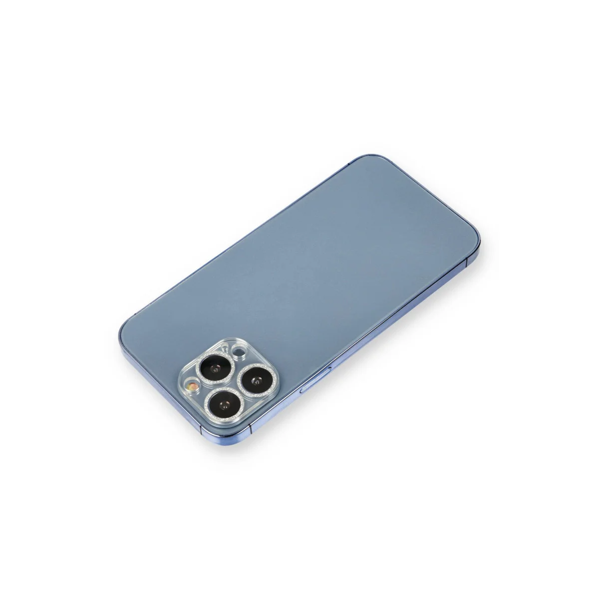 iPhone 12 Pro Shine Kamera Lens Camı - Gümüş ve Şık