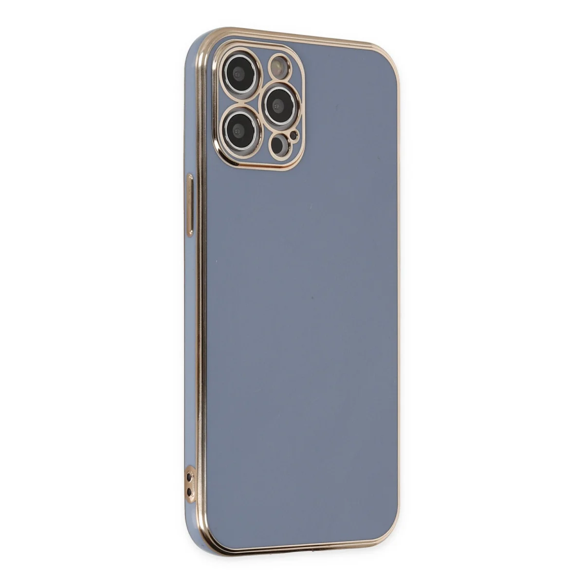 iPhone 12 Pro Volet Silikon Kılıf Mavi – Şık Tasarım ve Üstün Koruma