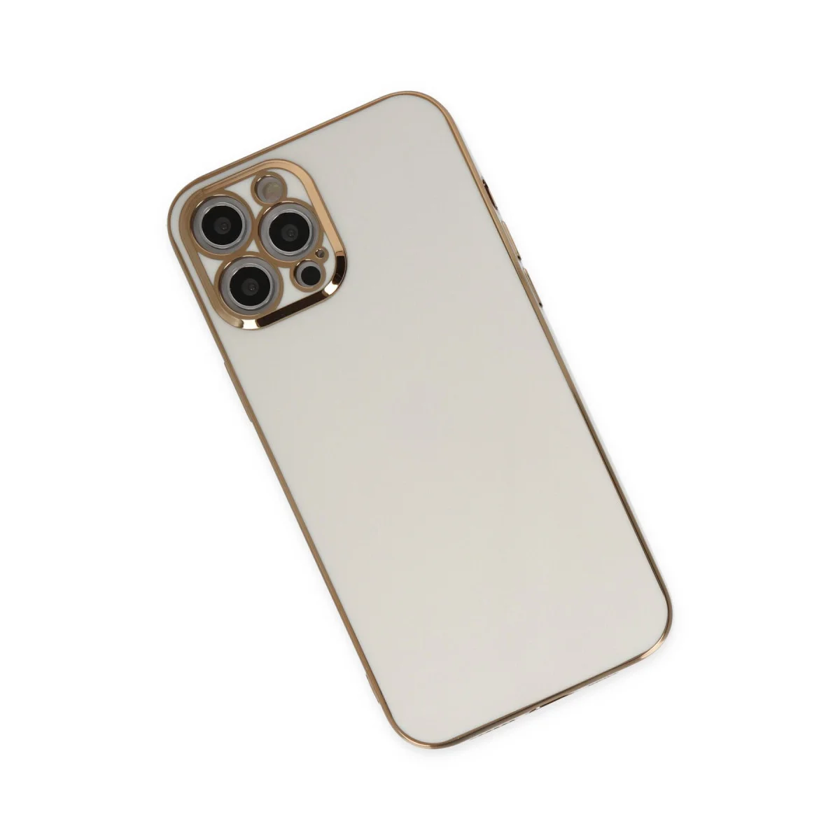 iPhone 12 Pro Volet Silikon Kılıf Beyaz - Premium Koruma ve Şıklık