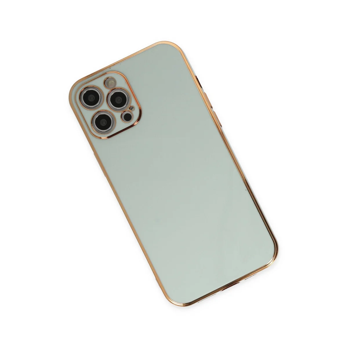 iPhone 12 Pro Volet Silikon Kılıf - Açık Yeşil (Premium Koruma)