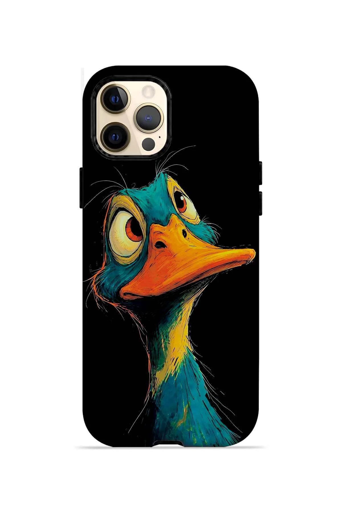 iPhone 12 Pro Vorian MagSafe Çift Katmanlı Neon Ördekli Kılıf iPhone 12 Pro Vorian MagSafe Çift Katmanlı Neon Ördekli Kılıf
