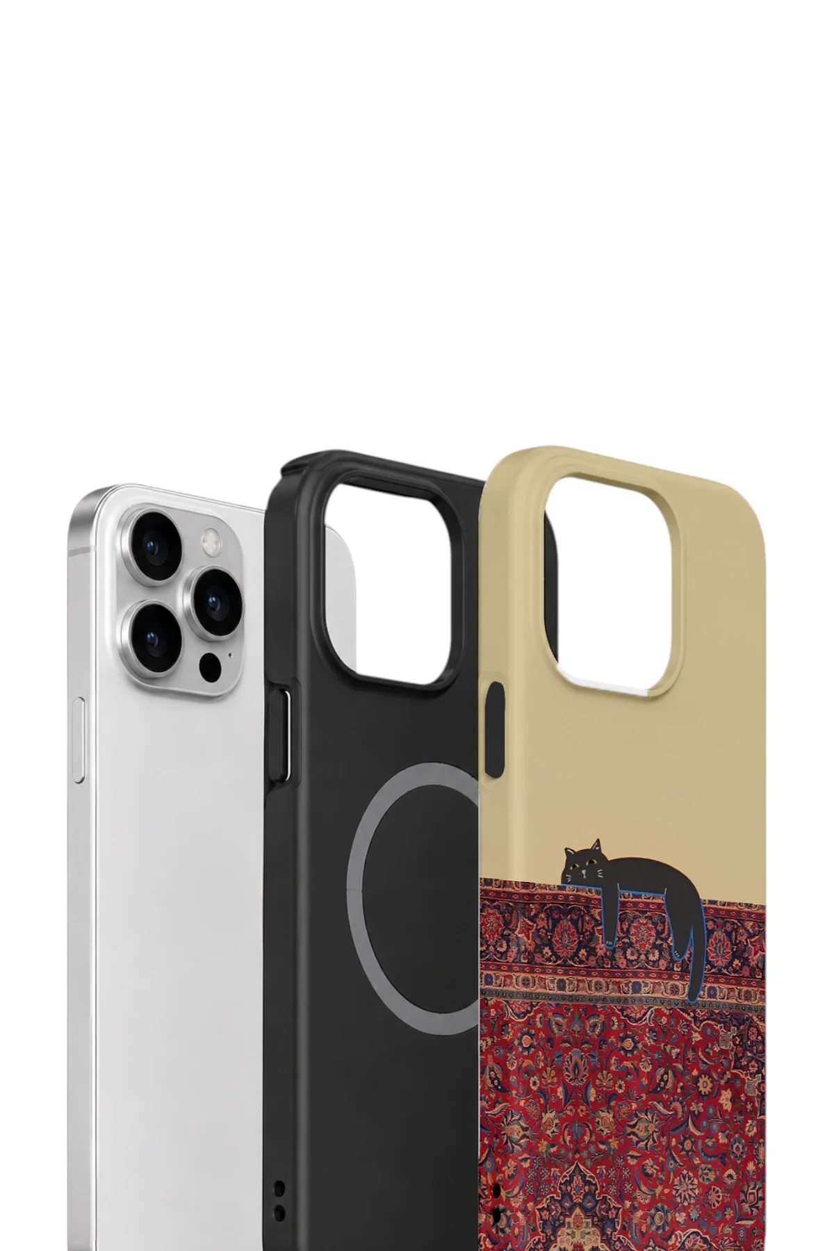 iPhone 12 Pro Vorian Çift Katmanlı MagSafe Kılıf Persian Cat Lounge