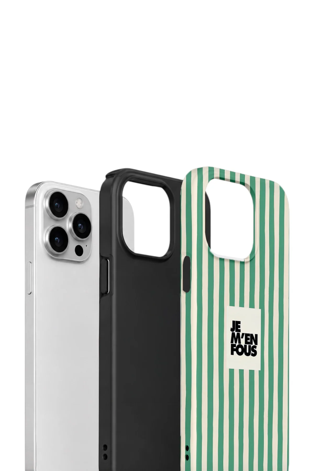 iPhone 12 Pro Vorian Çift Katmanlı Kılıf Je M En Fous Green