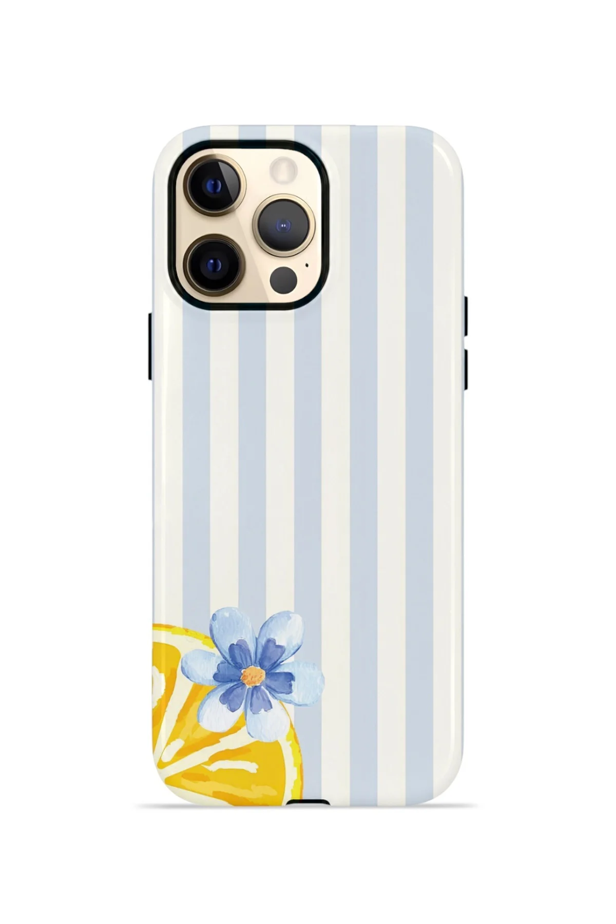 iPhone 12 Pro Vorian Çift Katmanlı MagSafe Kılıf Blue Lemon Blossom
