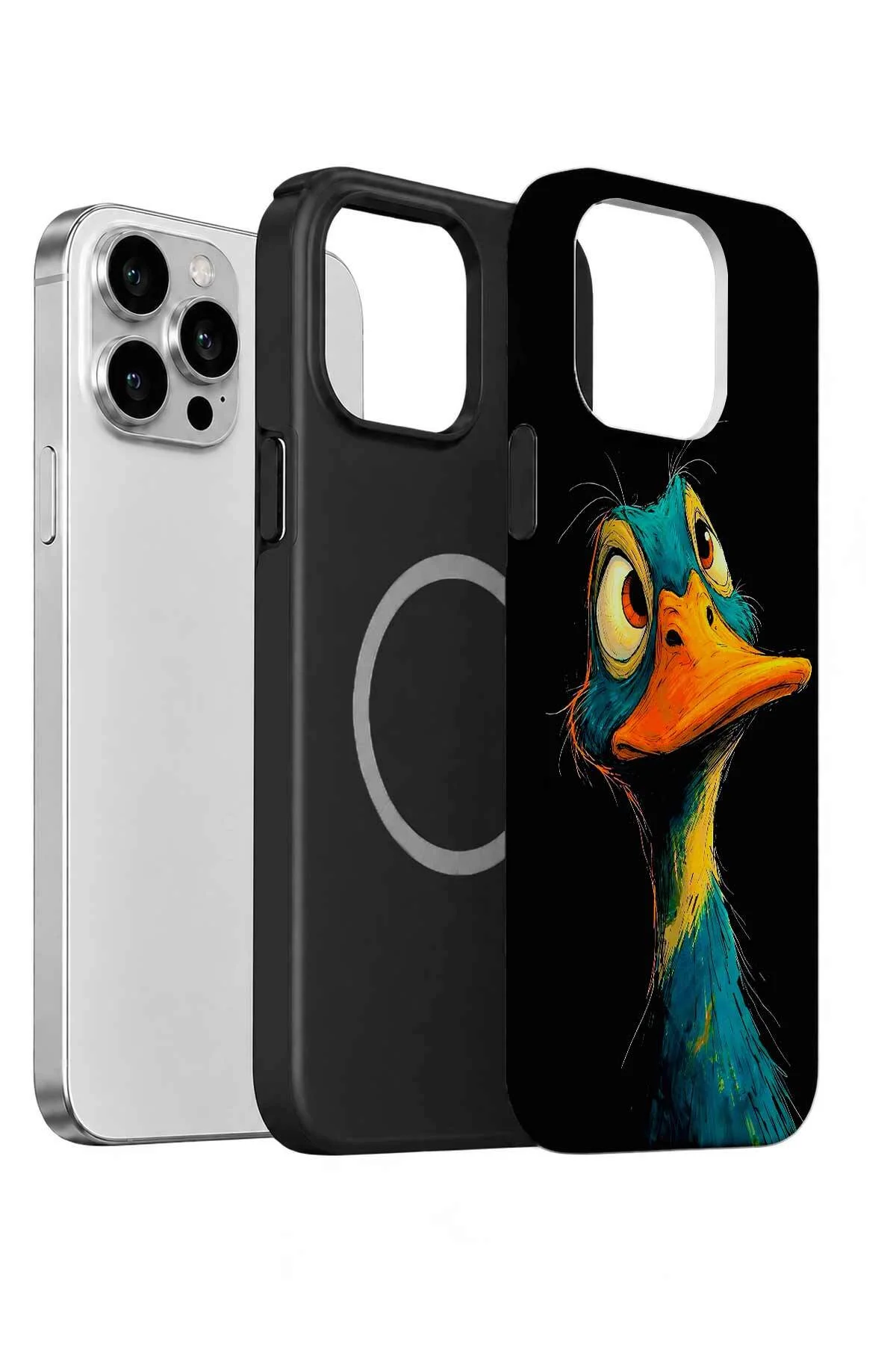 iPhone 12 Pro Vorian MagSafe Çift Katmanlı Neon Ördekli Kılıf iPhone 12 Pro Vorian MagSafe Çift Katmanlı Neon Ördekli Kılıf - Görsel 2