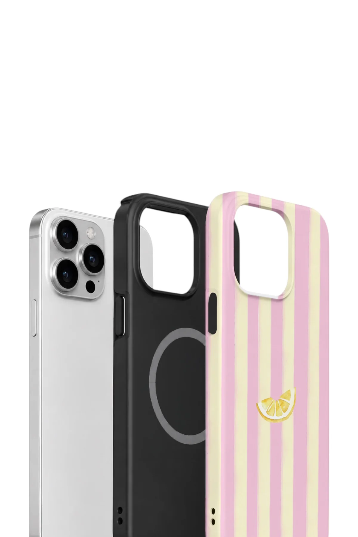 iPhone 12 Pro Vorian Çift Katmanlı MagSafe Kılıf Lemon Charm Pink