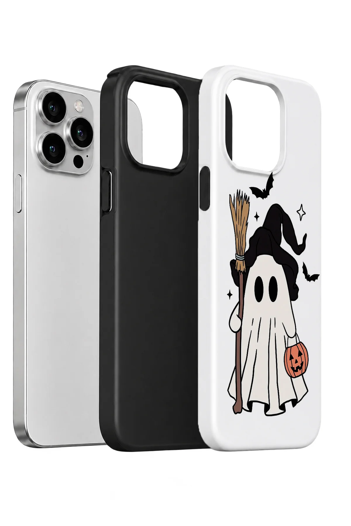 iPhone 12 Pro Vorian Çift Katmanlı Little Witch Ghost Kılıf - Görsel 2