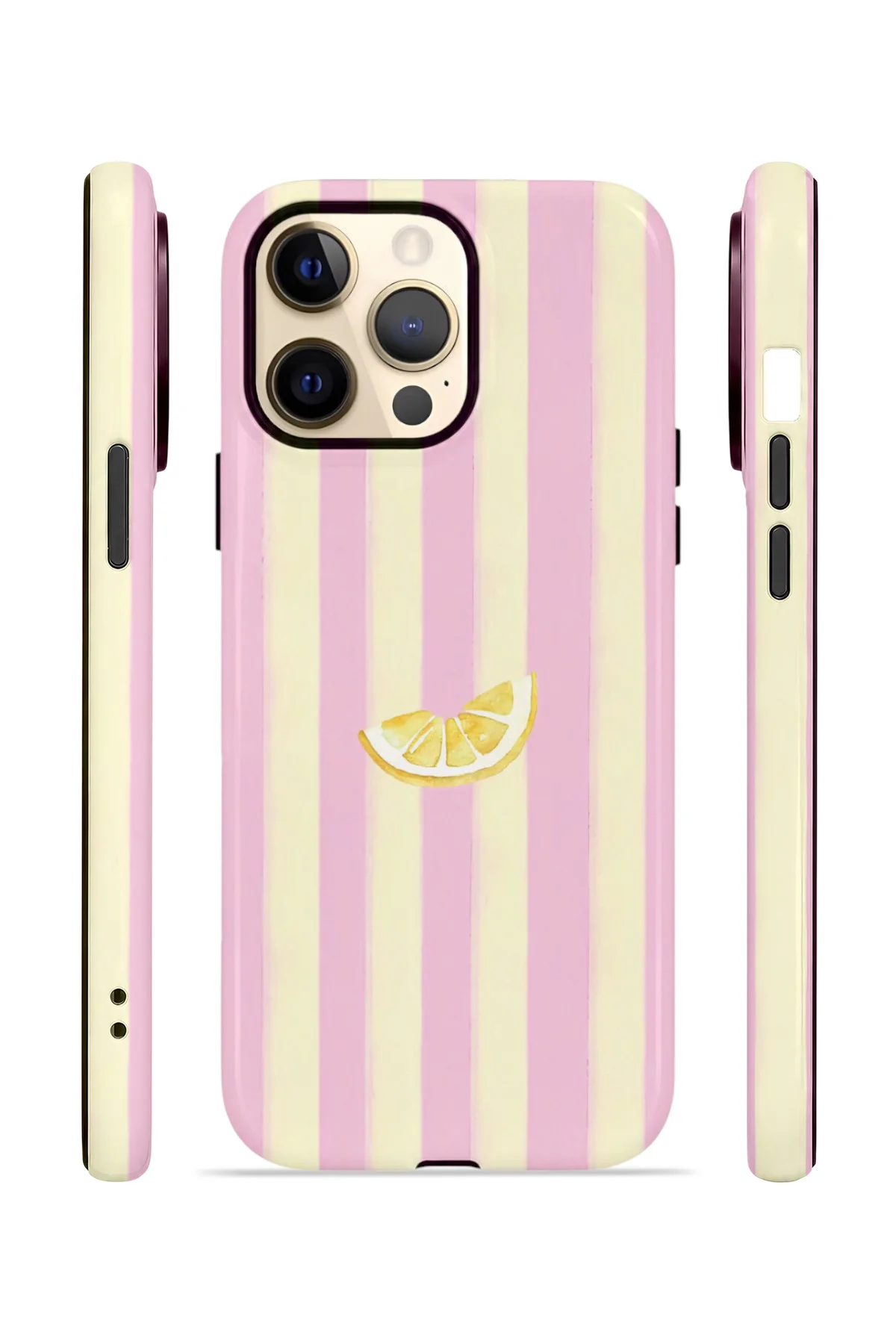 iPhone 12 Pro Vorian Çift Katmanlı MagSafe Kılıf Lemon Charm Pink