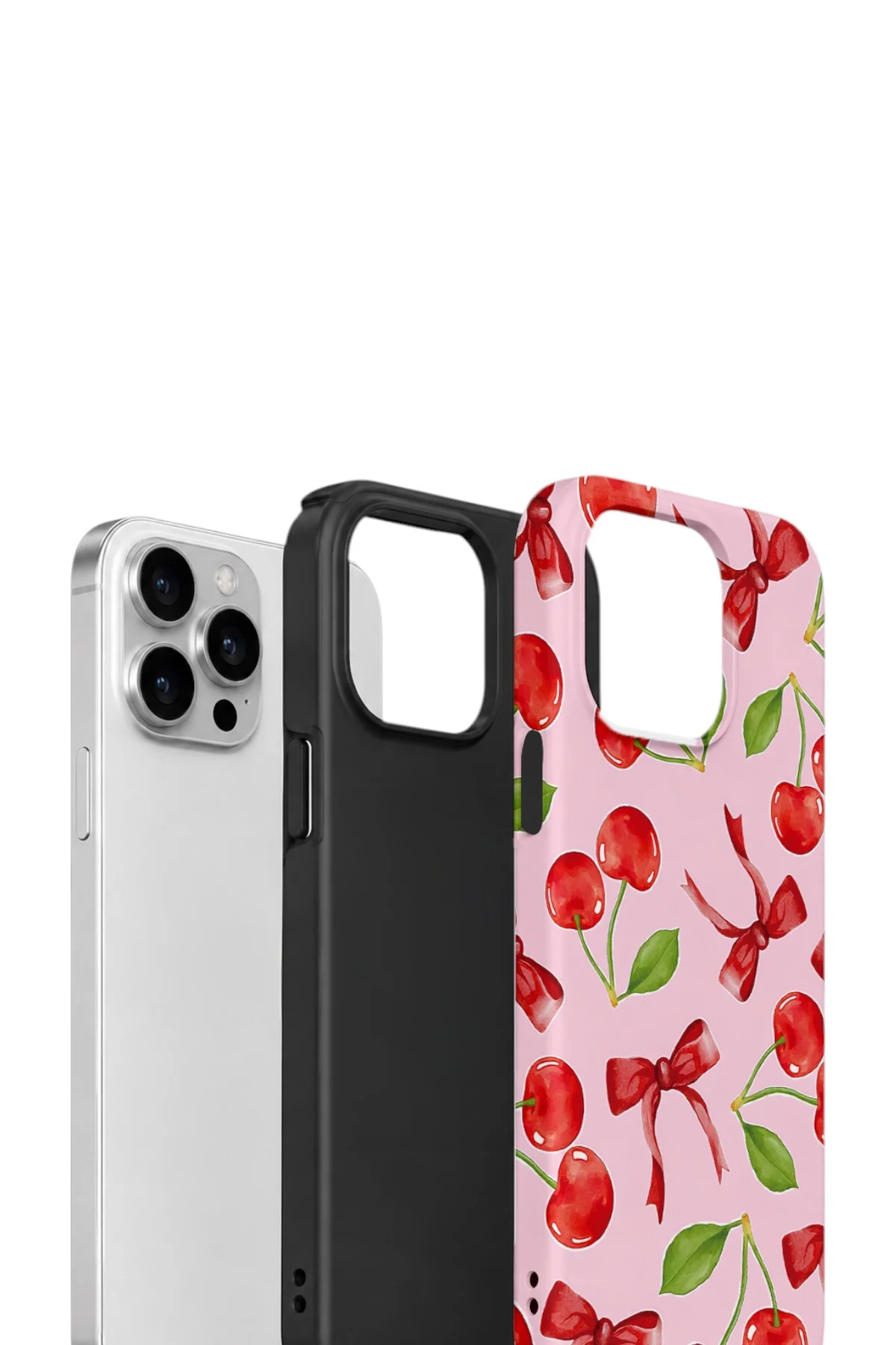 iPhone 12 Pro Vorian Yough Kılıf Cherry Ribbon Garden