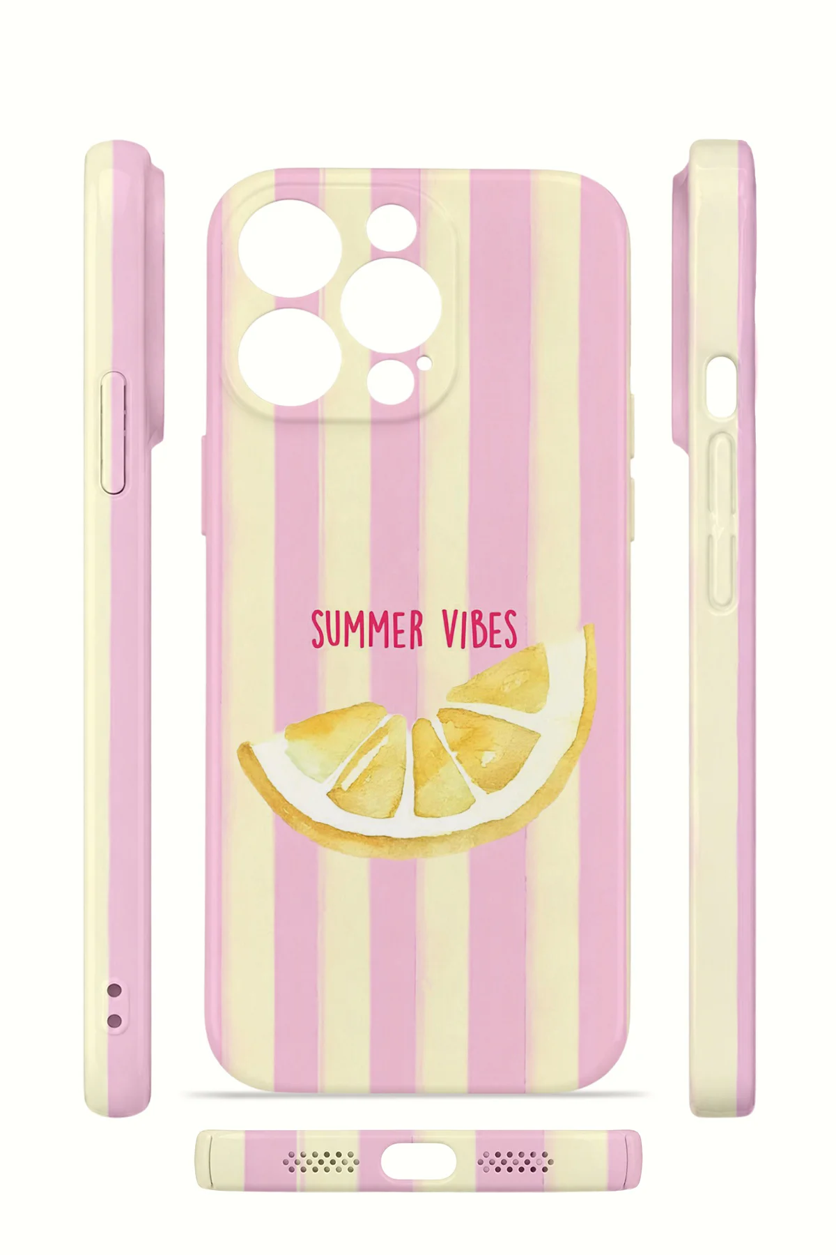 iPhone 12 Pro Vorian İnce Kamera Korumalı Mika Kılıf Summer Vibes Lemon iPhone 12 Pro Vorian İnce Kamera Korumalı Mika Kılıf Summer Vibes Lemon