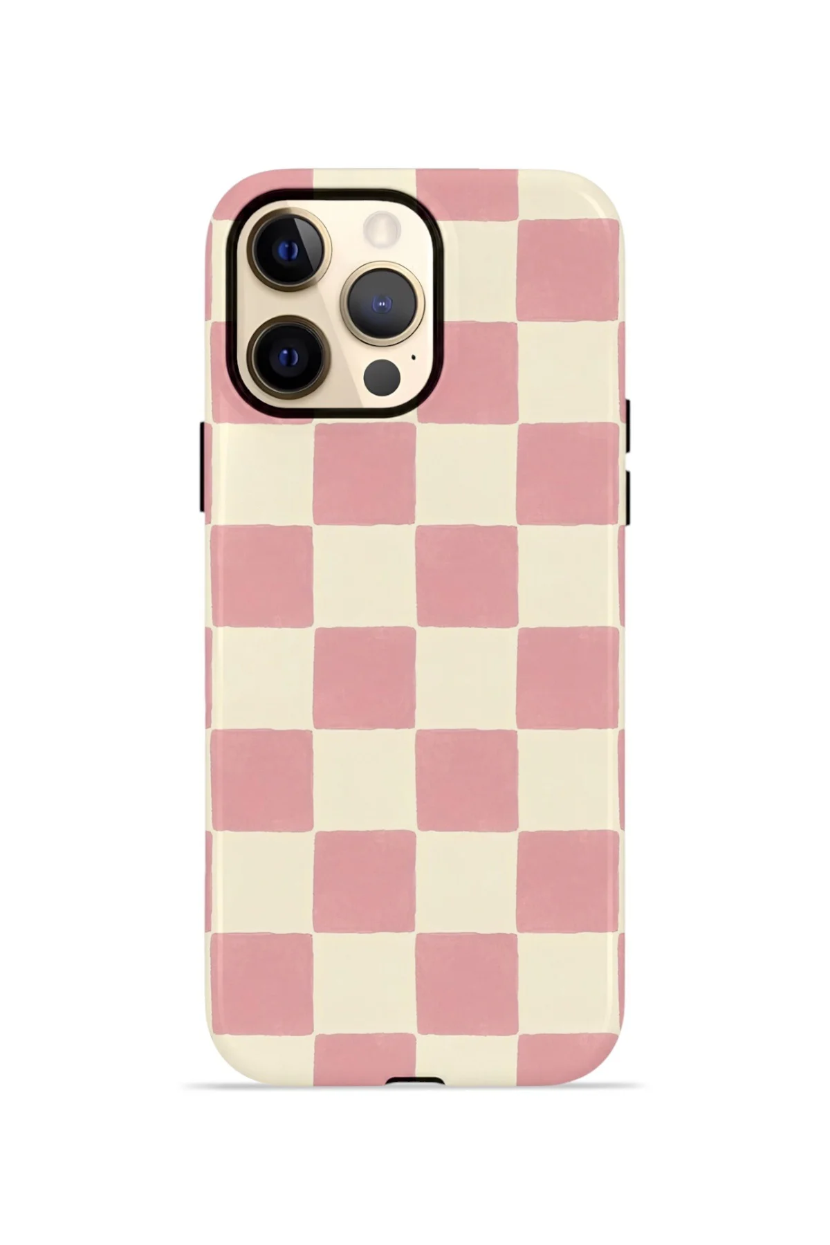 iPhone 12 Pro Vorian Çift Katmanlı MagSafe Kılıf Blush Checker