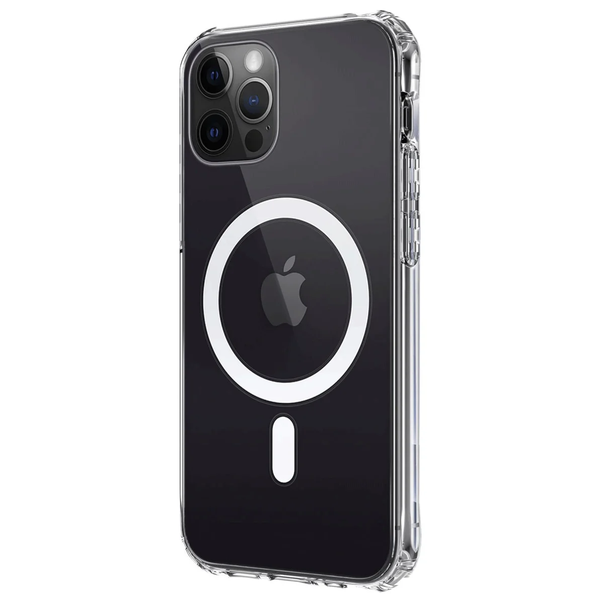 iPhone 12 Şeffaf Silikon Kılıf | MagSafe Uyumlu Kablosuz Şarj Desteği