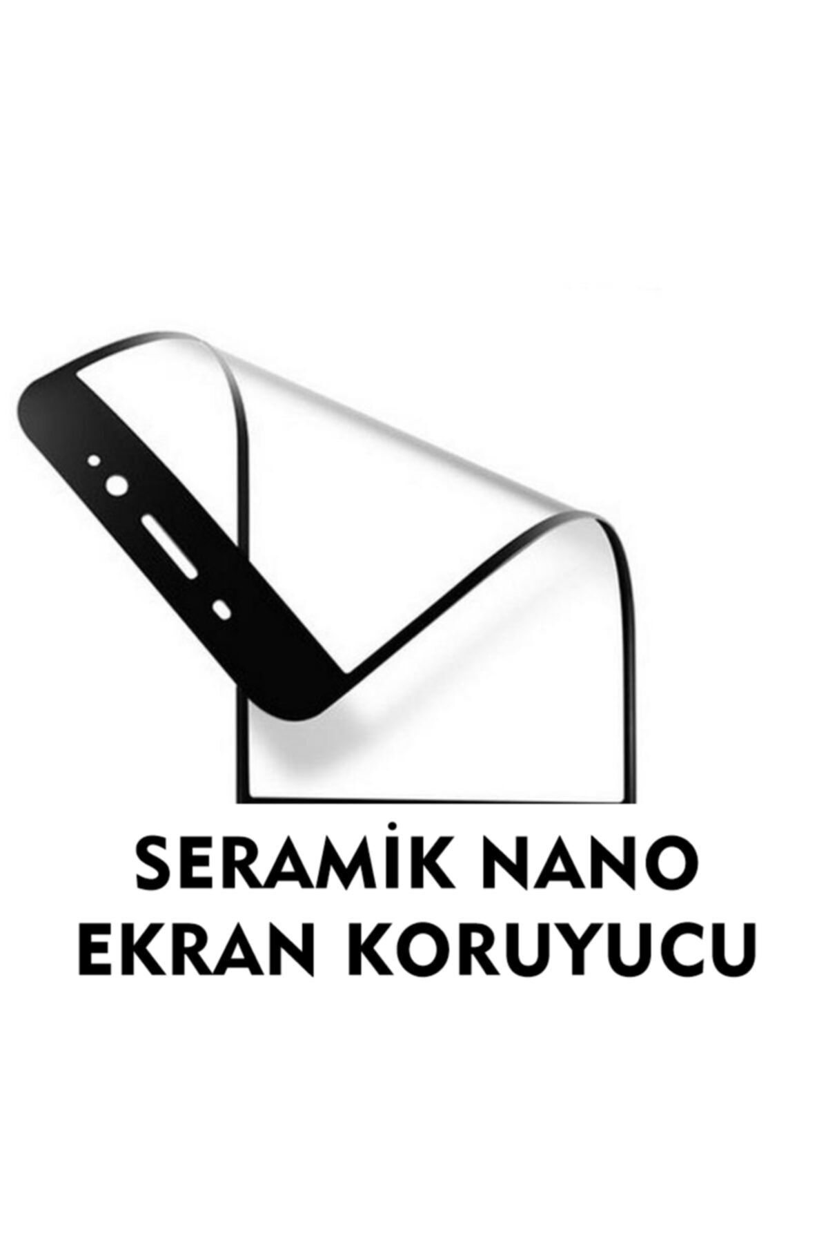 Iphone 12 Siyah Seramik Nano Ekran Koruyucu Tam Kaplayan Kırılmaz