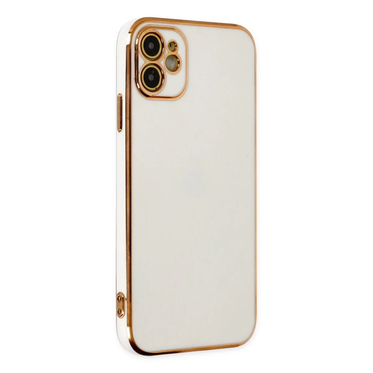 iPhone 12 Volet Silikon Kılıf Beyaz - Premium Koruma ve Şık Tasarım