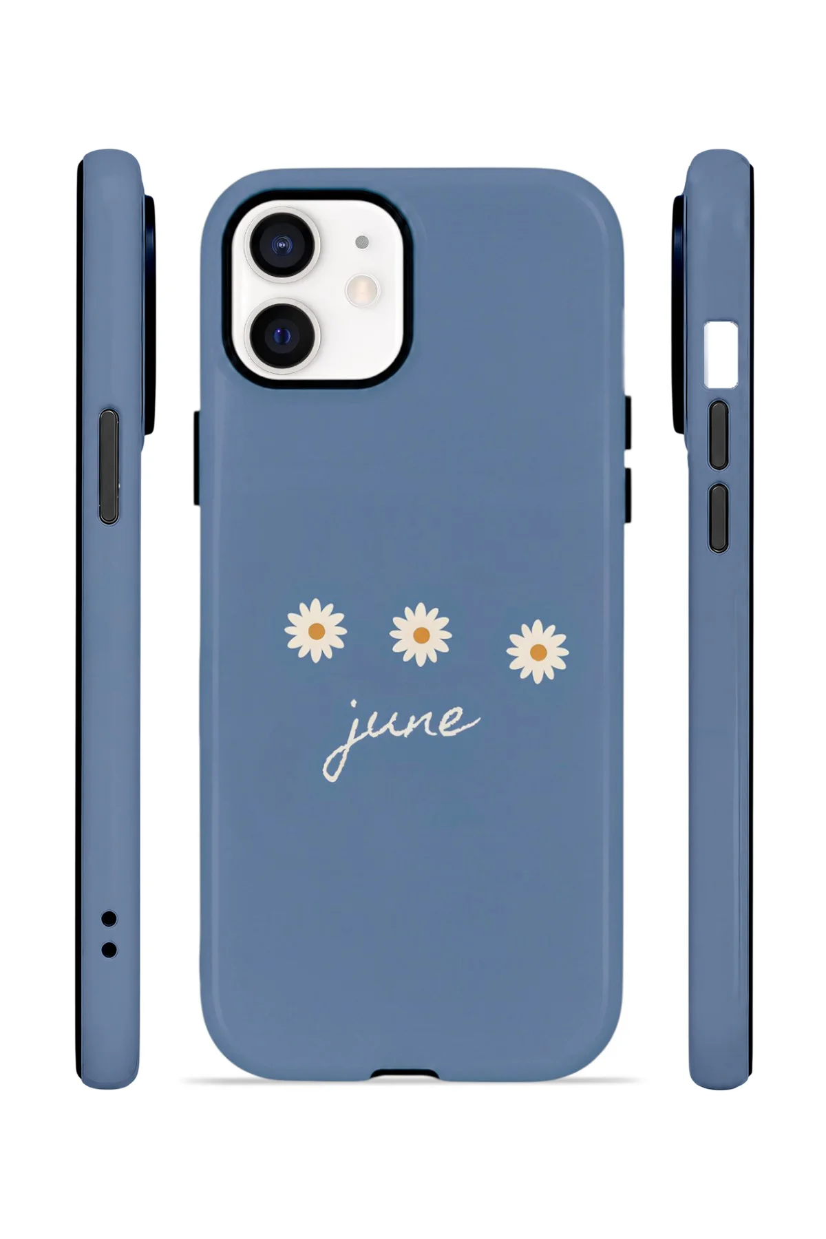 iPhone 12 Vorian Çift Katmanlı MagSafe Kılıf June Daisy Blue
