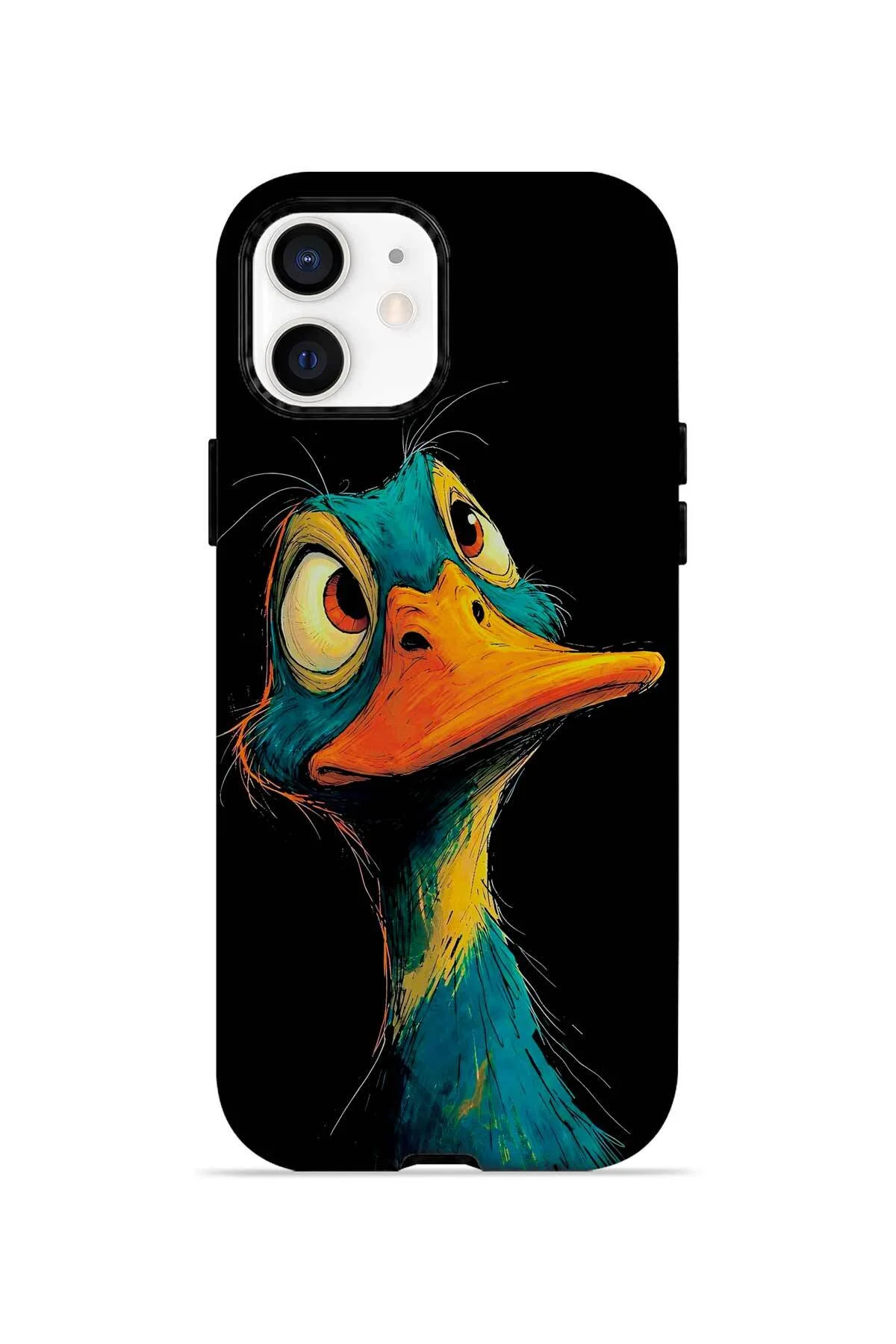 iPhone 12 Vorian Çift Katmanlı Neon Ördekli Kılıf iPhone 12 Vorian Çift Katmanlı Neon Ördekli Kılıf