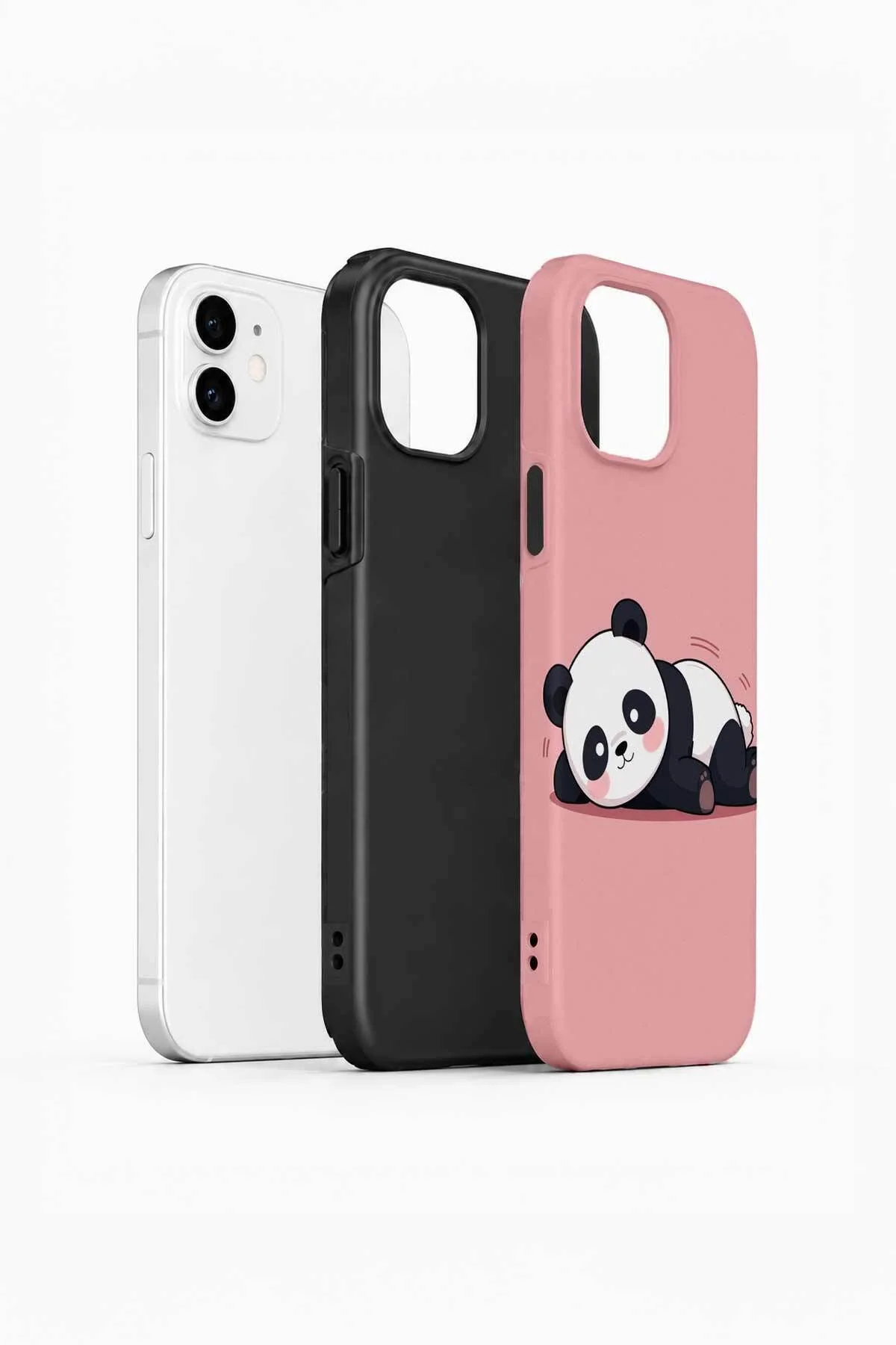 iPhone 12 Vorian Çift Katmanlı Uykucu Pandalı Kılıf - Görsel 2