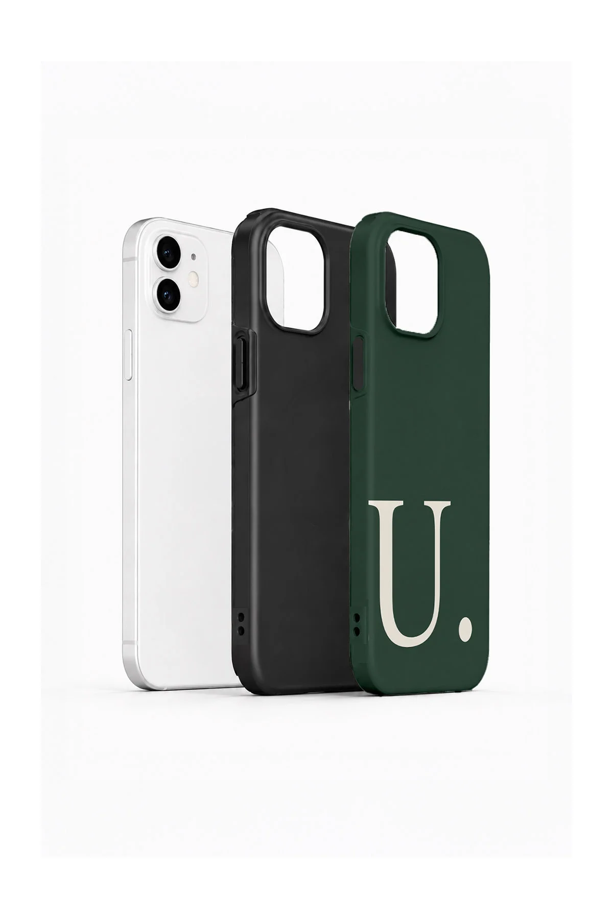 iPhone 12 Vorian Çift Katmanlı Korumalı Kılıf Heritage Ivory U