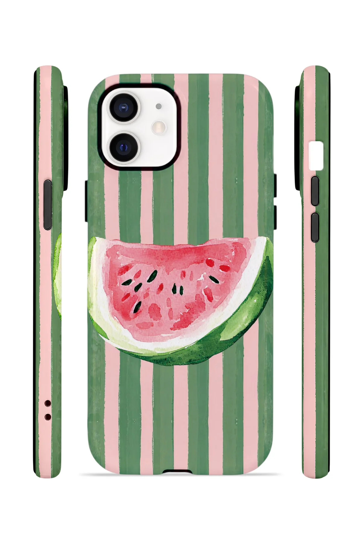 iPhone 12 Vorian Çift Katmanlı MagSafe Kılıf Watermelon Postcard
