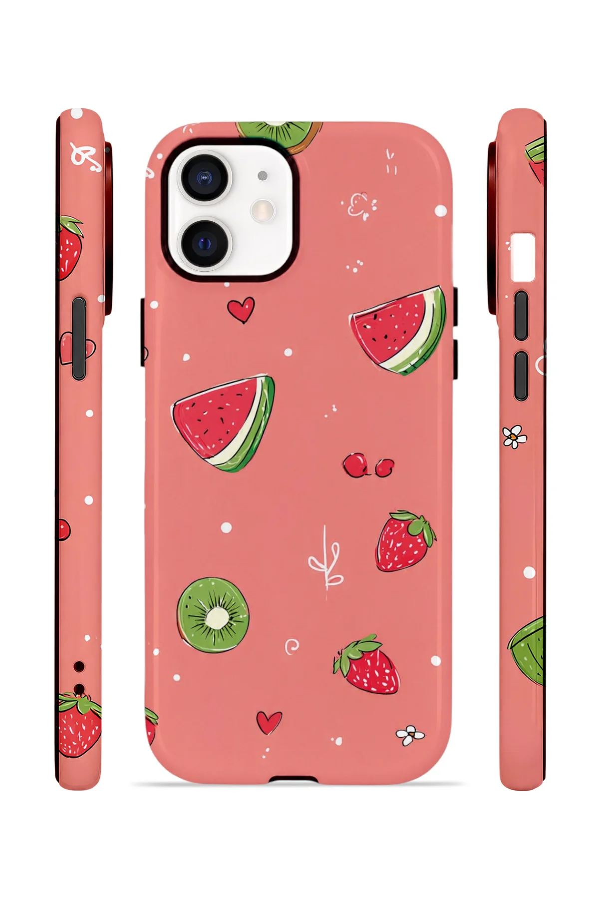 iPhone 12 Vorian Çift Katmanlı MagSafe Kılıf Summer Fruit Crush